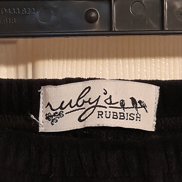 Ruby's Rubbish Velvet Bell Bottoms - Picture 3 of 6